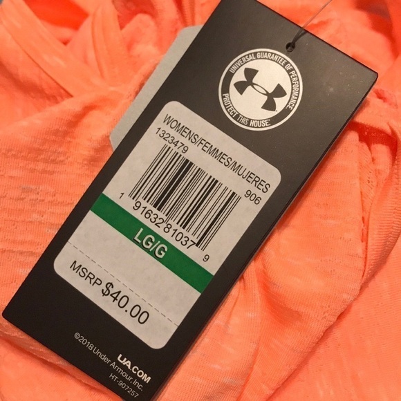 NWT Under Armour Open Back Tee - Picture 3 of 3